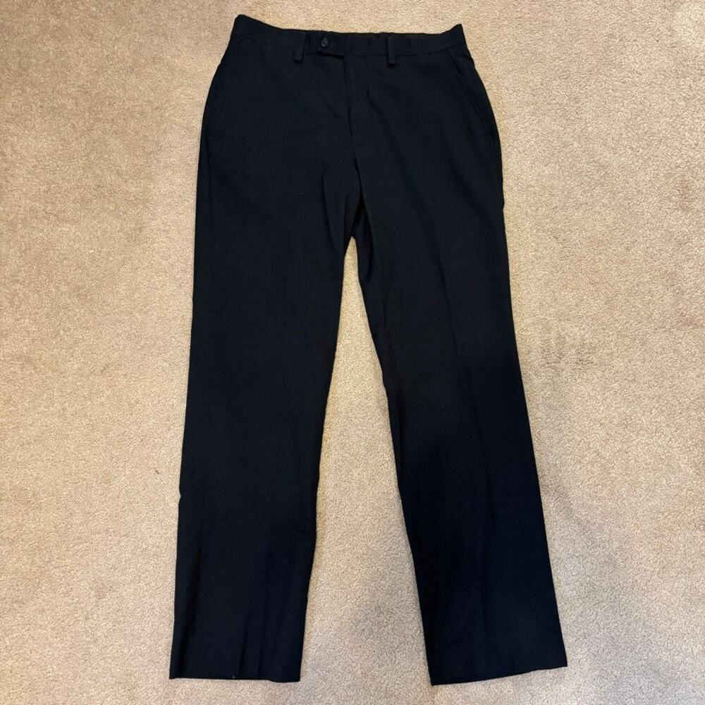 Louis Raphael Tailored Black Dress Pants Mens 32x32